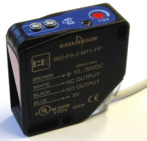 Produktbild zum Artikel S62-PA-2-M11-PP aus der Kategorie Optische Sensoren > Reflexionslichttaster > Quaderbauformen > Festkabelanschluss von Dietz Sensortechnik.